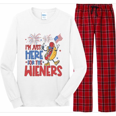 Just Here For The Wieners Long Sleeve Pajama Set