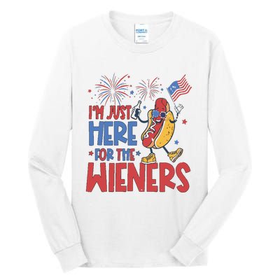 Just Here For The Wieners Tall Long Sleeve T-Shirt