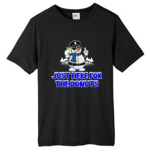 Just Here For The Donuts Funny Humor Tall Fusion ChromaSoft Performance T-Shirt