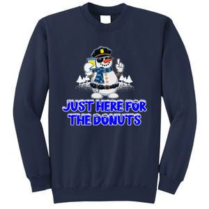 Just Here For The Donuts Funny Humor Sweatshirt