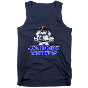 Just Here For The Donuts Funny Humor Tank Top