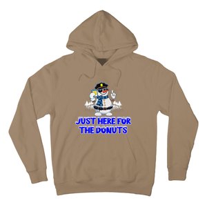 Just Here For The Donuts Funny Humor Hoodie