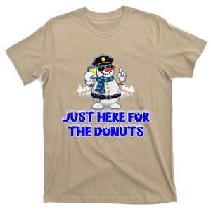 Just Here For The Donuts Funny Humor T-Shirt