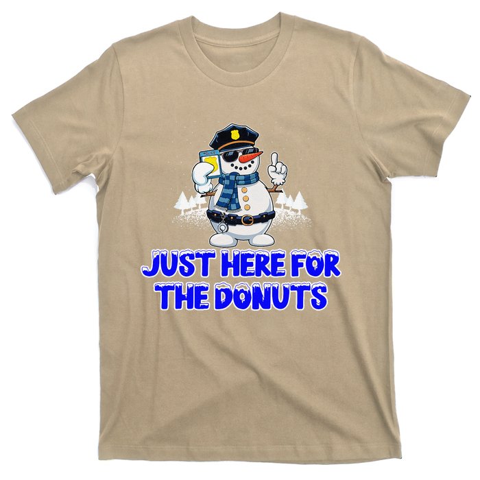 Just Here For The Donuts Funny Humor T-Shirt