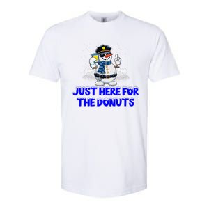 Just Here For The Donuts Funny Humor Softstyle CVC T-Shirt