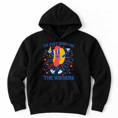 Just Here For The Wieners Hot Dog 4th Of July Hoodie