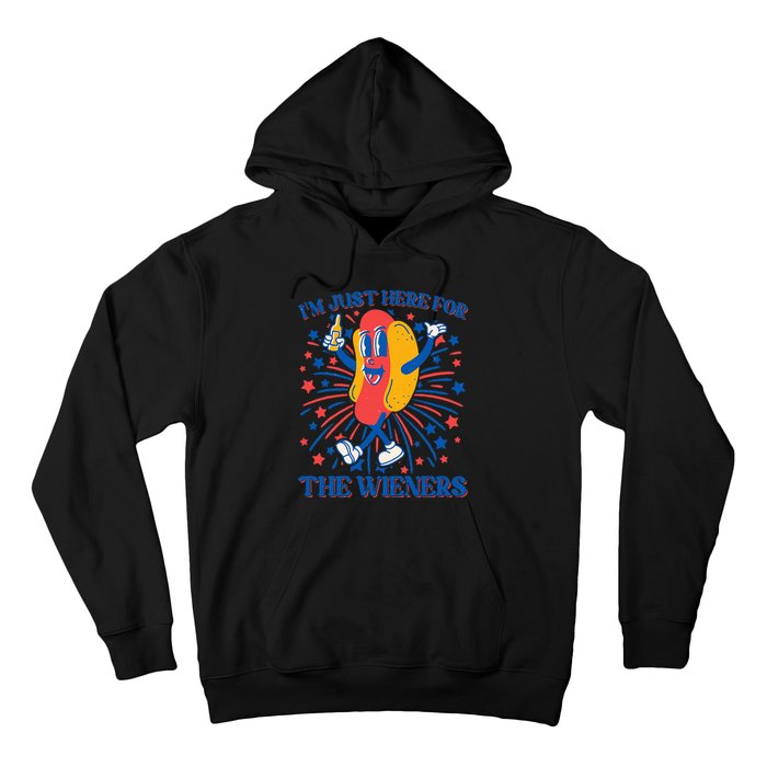 Just Here For The Wieners Hot Dog 4th Of July Hoodie