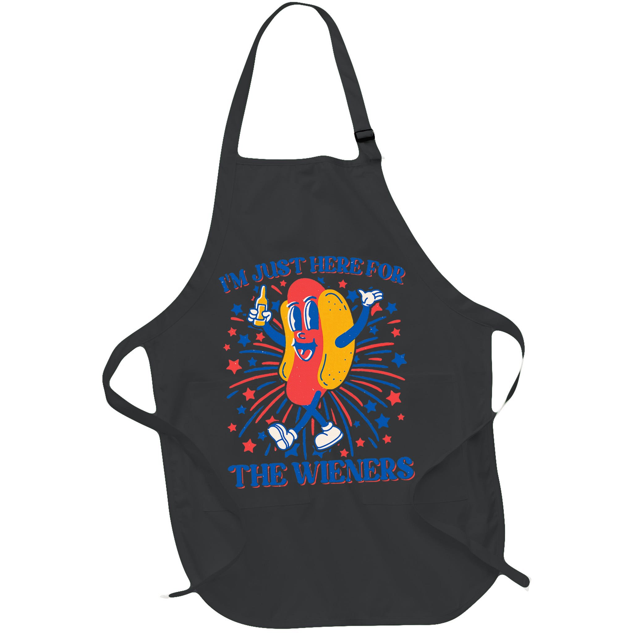Just Here For The Wieners Hot Dog 4th Of July Apron