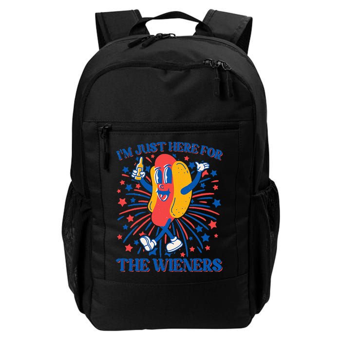 Just Here For The Wieners Hot Dog 4th Of July Backpack