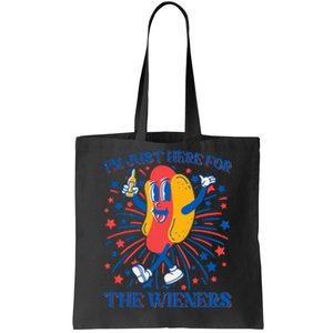 Just Here For The Wieners Hot Dog 4th Of July Tote Bag