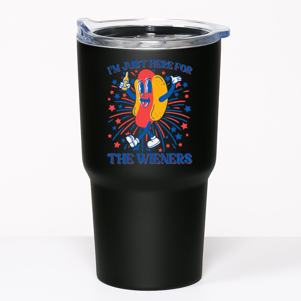 Just Here For The Wieners Hot Dog 4th Of July Tumbler