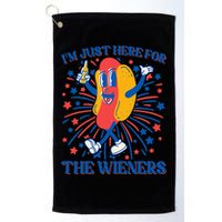 Just Here For The Wieners Hot Dog 4th Of July Golf Towel