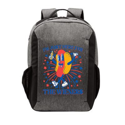 Just Here For The Wieners Hot Dog 4th Of July Vector Backpack