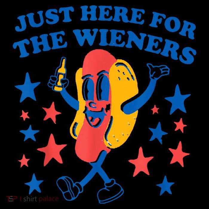 Just Here For The Wieners Funny Hot Dog 4th Of July Impact Tech Backpack