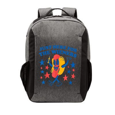 Just Here For The Wieners Funny Hot Dog 4th Of July Vector Backpack
