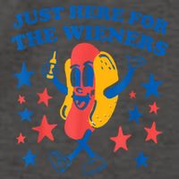Just Here For The Wieners Funny Hot Dog 4th Of July Vector Backpack