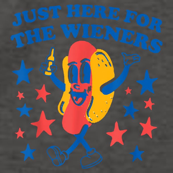 Just Here For The Wieners Funny Hot Dog 4th Of July Vector Backpack