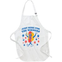 Just Here For The Wieners Funny Hot Dog 4th Of July Apron