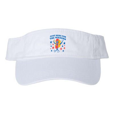 Just Here For The Wieners Funny Hot Dog 4th Of July Visor