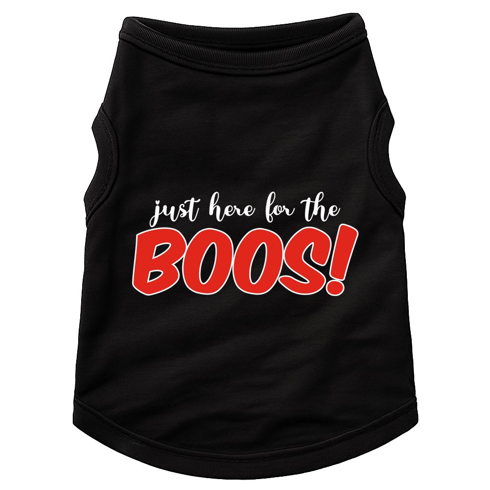 Just Here For The Boos Funny Halloween Doggie Tank
