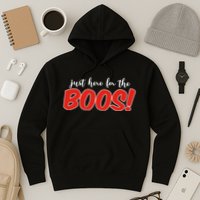 Just Here For The Boos Funny Halloween Hoodie