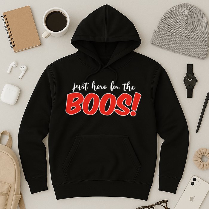 Just Here For The Boos Funny Halloween Hoodie