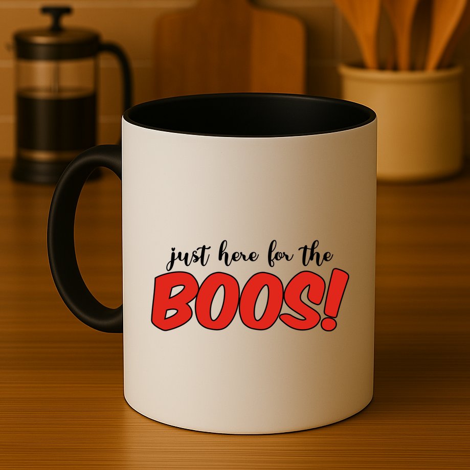 Just Here For The Boos Funny Halloween Mug