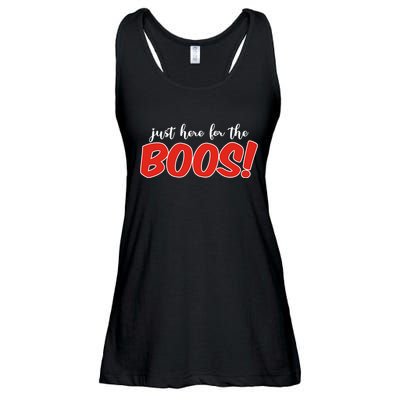 Just Here For The Boos Funny Halloween Ladies Essential Flowy Tank