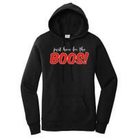 Just Here For The Boos Funny Halloween Women's Pullover Hoodie