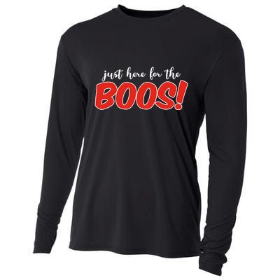 Just Here For The Boos Funny Halloween Cooling Performance Long Sleeve Crew