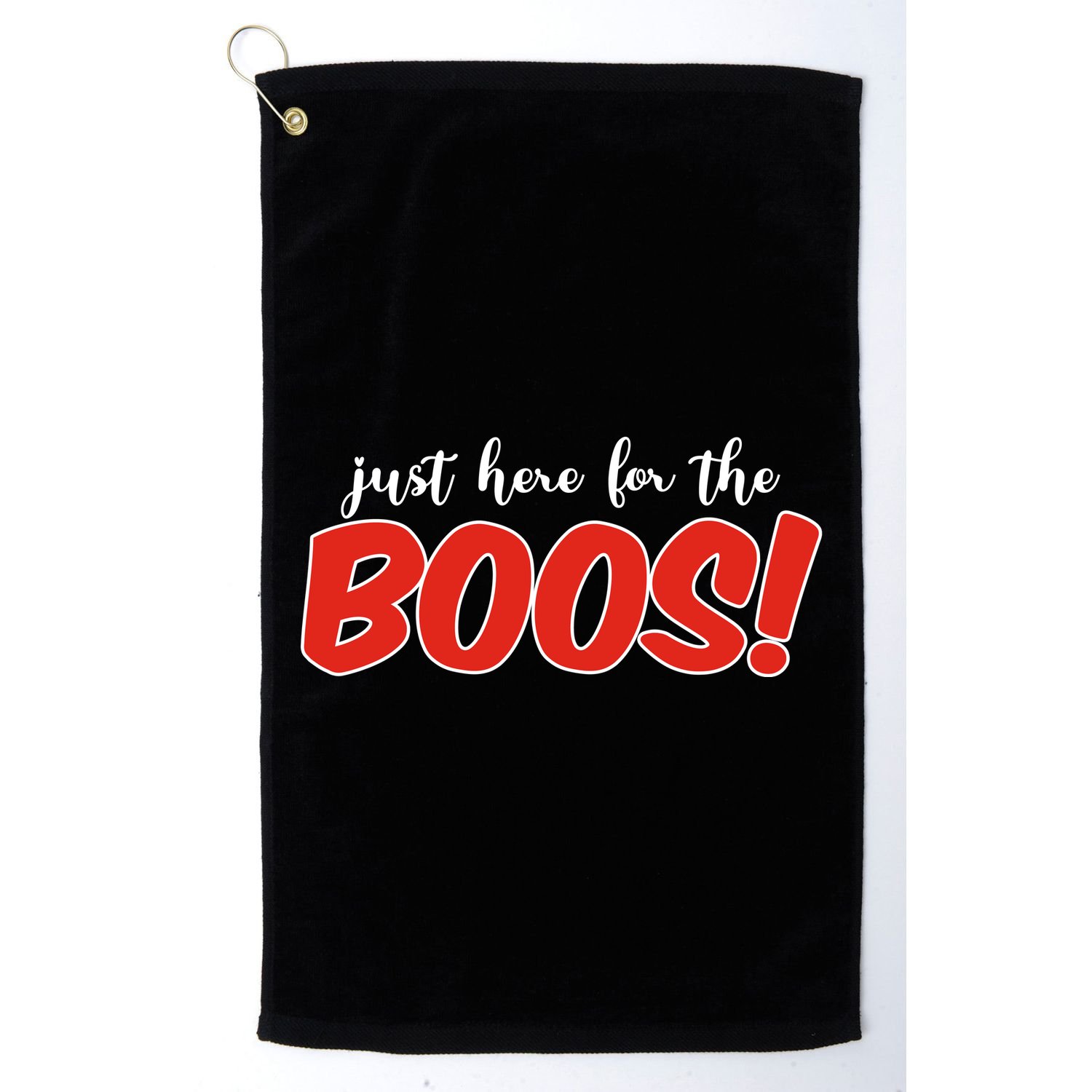 Just Here For The Boos Funny Halloween Golf Towel
