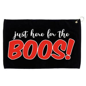 Just Here For The Boos Funny Halloween Grommeted Golf Towel