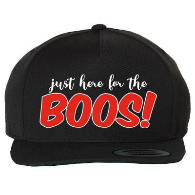 Just Here For The Boos Funny Halloween Wool Snapback Cap
