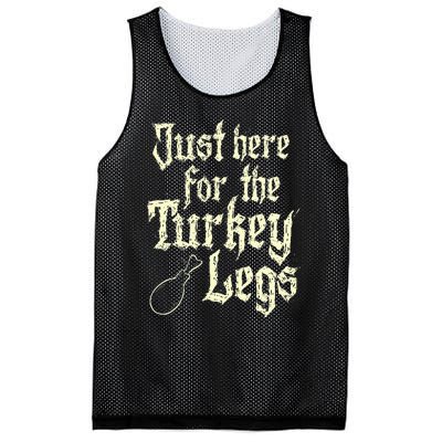 Just Here For Turkey Legs Renaissance Faire Ren Festival Mesh Reversible Basketball Jersey Tank