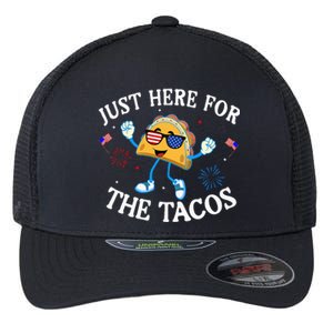 Just Here For The Tacos Sunglasses Flexfit Unipanel Trucker Cap