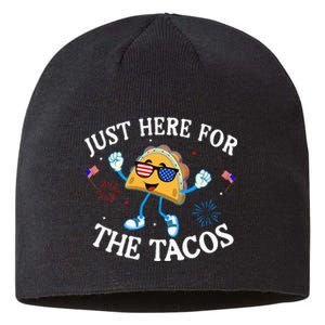 Just Here For The Tacos Sunglasses Sustainable Beanie