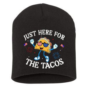 Just Here For The Tacos Sunglasses Short Acrylic Beanie