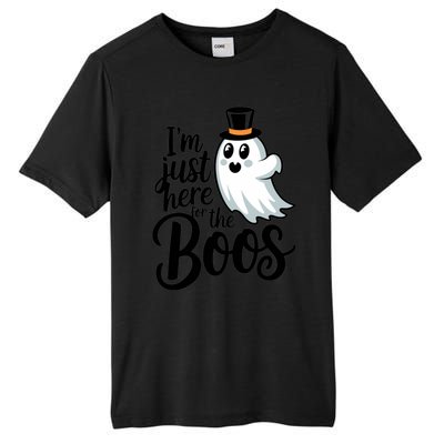 Just Here For The Boos Ghost Humor Funny Gift Tall Fusion ChromaSoft Performance T-Shirt