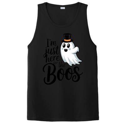 Just Here For The Boos Ghost Humor Funny Gift PosiCharge Competitor Tank