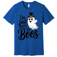 Just Here For The Boos Ghost Humor Funny Gift Premium T-Shirt