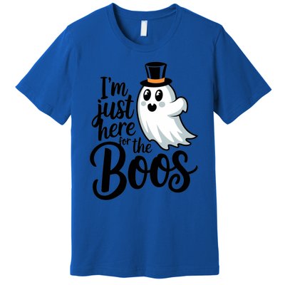 Just Here For The Boos Ghost Humor Funny Gift Premium T-Shirt