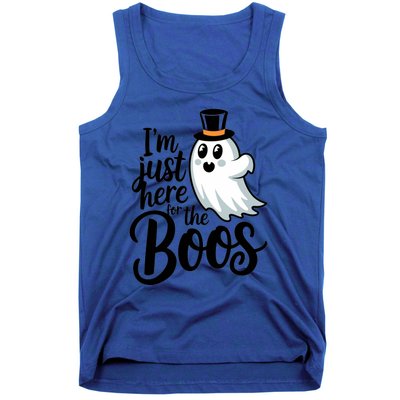 Just Here For The Boos Ghost Humor Funny Gift Tank Top