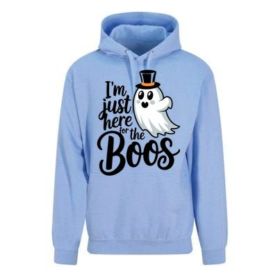 Just Here For The Boos Ghost Humor Funny Gift Unisex Surf Hoodie