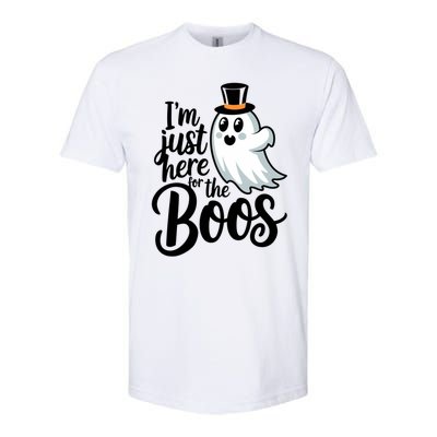 Just Here For The Boos Ghost Humor Funny Gift Softstyle® CVC T-Shirt