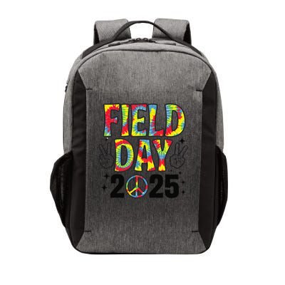 Just Here For Field Day 2025 Sign Peace Teacher Tie Dye Vector Backpack