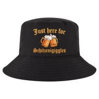 Just Here For Schitzengiggles Funny Oktoberfest Cool Comfort Performance Bucket Hat
