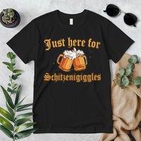 Just Here For Schitzengiggles Funny Oktoberfest Premium T-Shirt