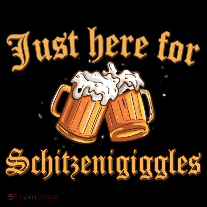 Just Here For Schitzengiggles Funny Oktoberfest Sustainable Knit Beanie