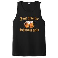 Just Here For Schitzengiggles Funny Oktoberfest PosiCharge Competitor Tank