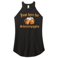 Just Here For Schitzengiggles Funny Oktoberfest Women's Perfect Tri Rocker Tank